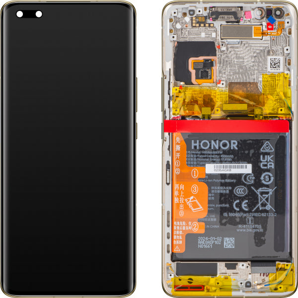 Honor LCD Display Module for Honor Magic4 Pro, with Battery, Gold