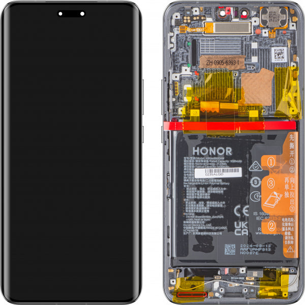 Honor LCD Display Module for Honor Magic6 Pro, with Battery, Black