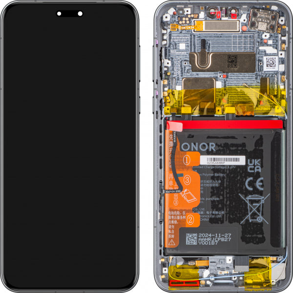 Honor LCD Display Module for Honor Magic7 Pro, with Battery, Black