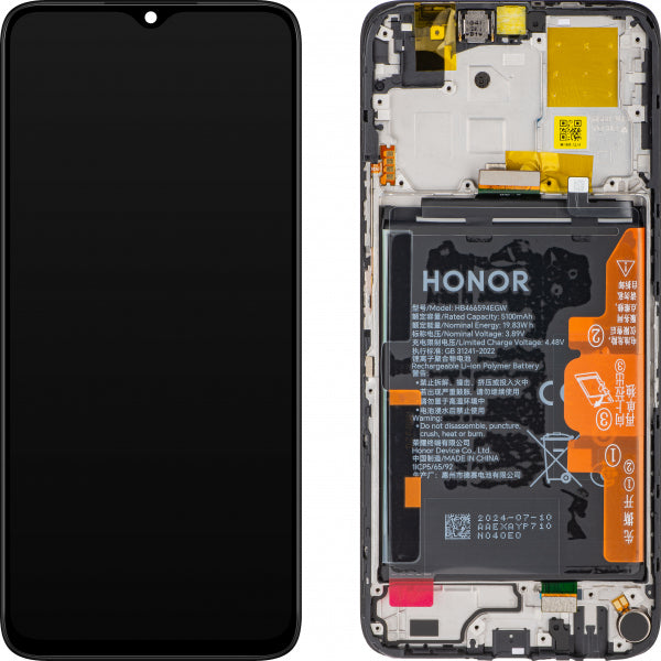 Honor LCD Display Module for Honor X5 Plus / X6a, with Battery, Black