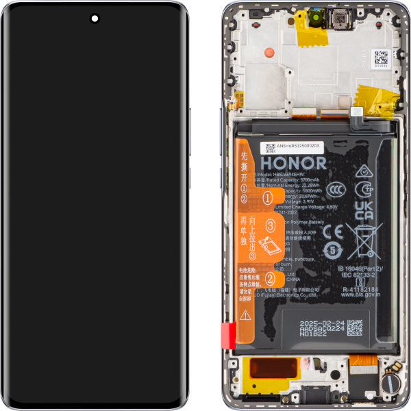 Honor LCD Display Module for Honor Magic6 Lite / X50, with Battery, Silver
