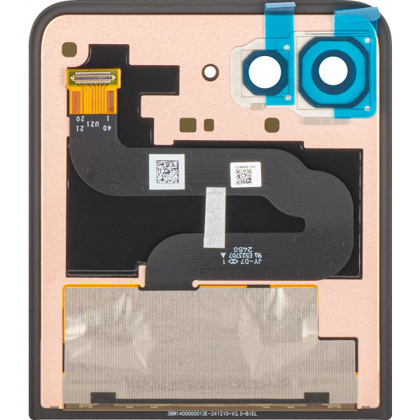 Motorola LCD Display Module for Motorola Razr 60 Ultra, Sub Outer, w/o Frame, Black