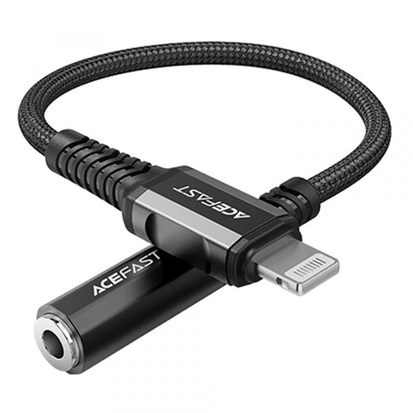 Acefast Lightning to 3.5mm Audio Adapter C1-05, Black