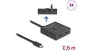 Delock USB 10 Gbps USB Type-C Switch 2 auf 1 bidirektional 8K