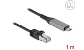 Delock USB LAN Kabel USB Type-C zu RJ45 Gigabit Ethernet 1 m