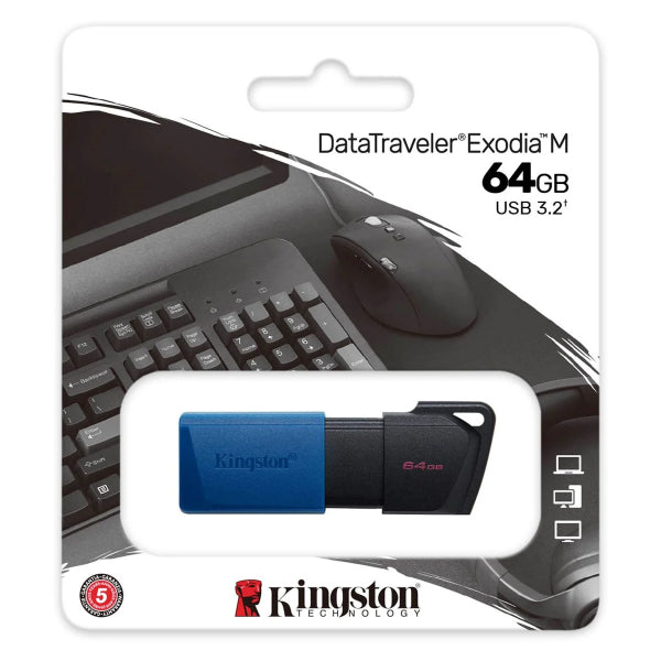 Kingston USB-A 3.2 FlashDrive DT Exodia M, 64Gb DTXM/64GB