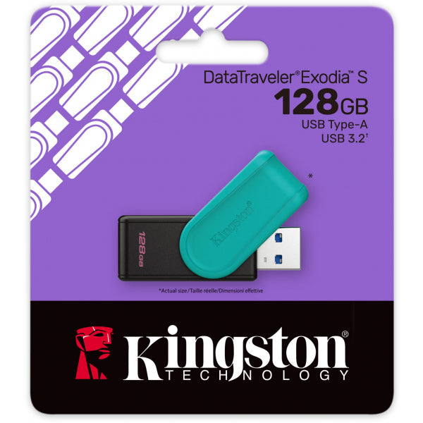 Kingston USB-A 3.2 FlashDrive DT Exodia S, 128Gb DTXS/128GB