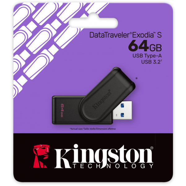 Kingston USB-A 3.2 FlashDrive DT Exodia S, 64Gb DTXS/64GB