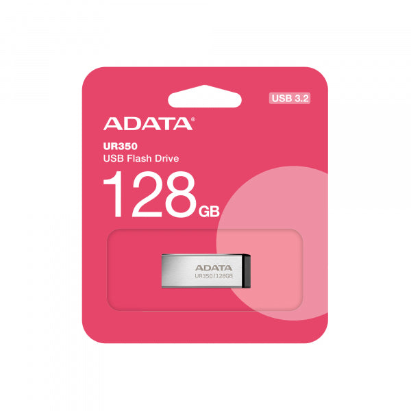 Adata USB-A 3.2 FlashDrive UR350, 128Gb UR350-128G-RSR/BK