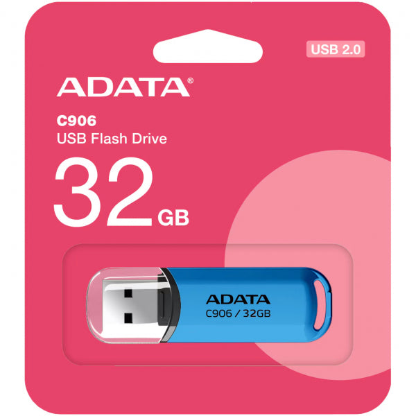 Adata USB-A 2.0 FlashDrive C906, 32Gb AC906-32G-RWB