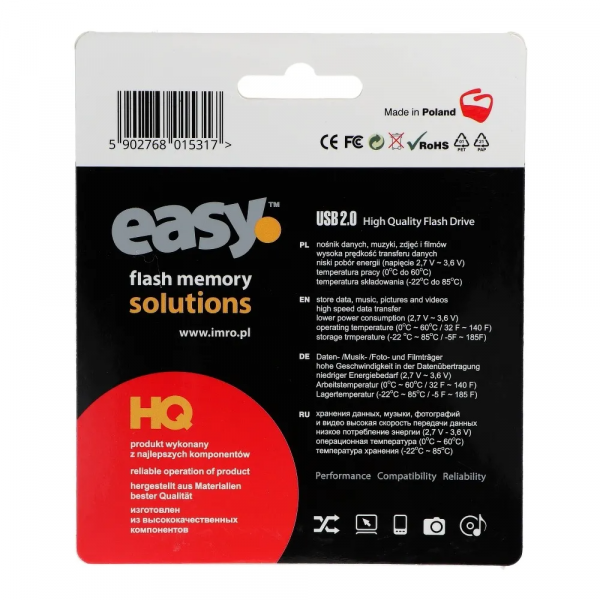 Imro USB-A 2.0 FlashDrive Easy, 128Gb