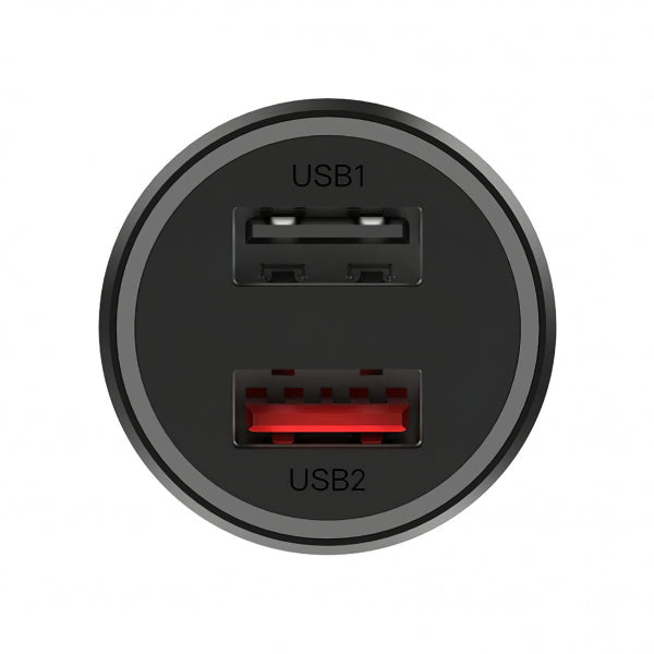 Xiaomi Car Charger 37W, 3A, 2 x USB-A, Black GDS4147GL