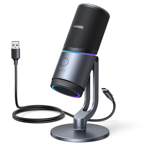 Ugreen Cardioid Microphone CM769 (35629), RGB, USB-A, 2m, Black