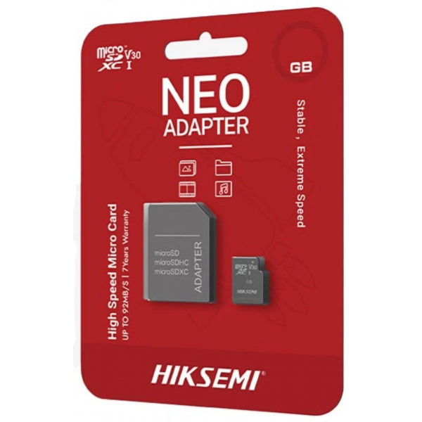 Hiksemi microSDHC Memory Card with Adapter, 8Gb, Class 10 HS-TF-C1/8G/a