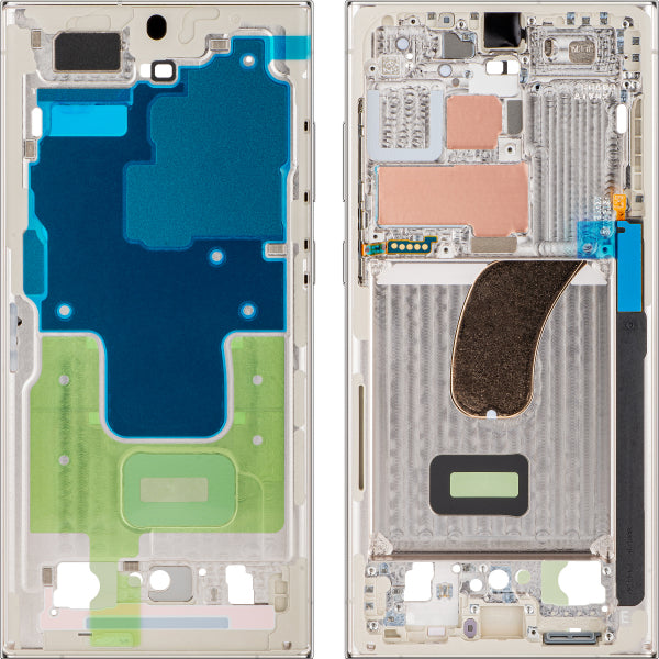 Samsung Middle Frame for Samsung Galaxy S23 Ultra S918, Cream