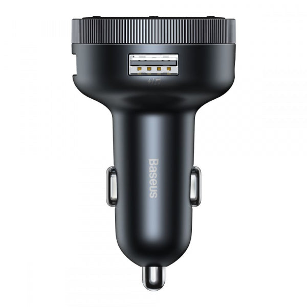 Baseus Bluetooth FM Transmitter and Car Charger Enjoy, 2 x USB-A, Black CCLH-01
