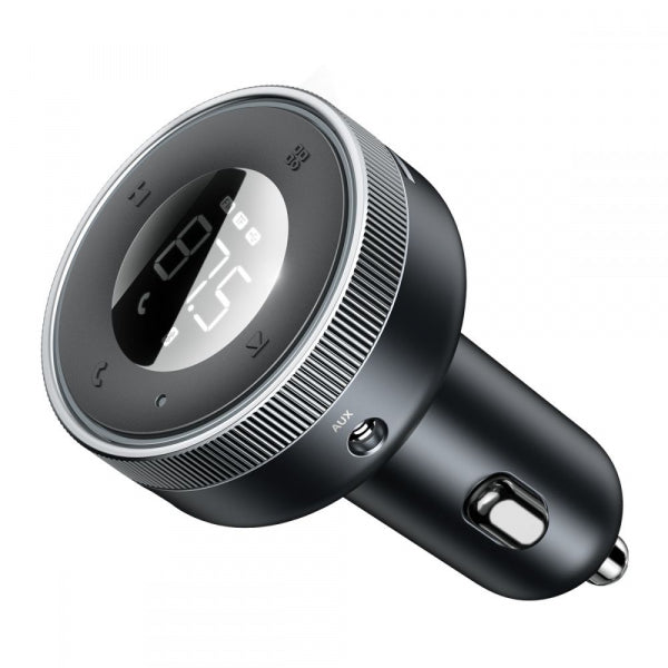 Baseus Bluetooth FM Transmitter and Car Charger Enjoy, 2 x USB-A, Black CCLH-01