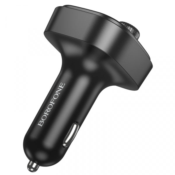 Borofone Bluetooth FM Transmitter and Car Charger BC59 Heroic, 2 x USB-A - 1 x USB-C, Black