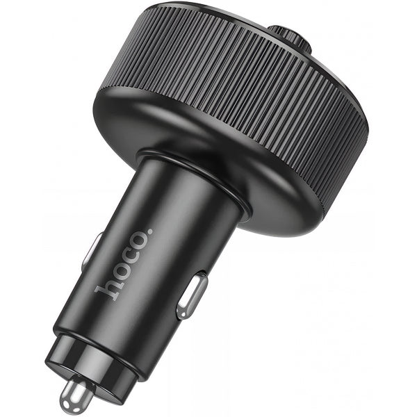 Hoco Bluetooth FM Transmitter and Car Charger E82, 2 x USB-A - 1 x USB-C, Black