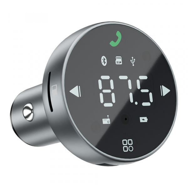 Proove Bluetooth FM Transmitter and Car Charger 1 x USB-A - 1 x USB-C - 1 x microSD, Grey FMSS30110003