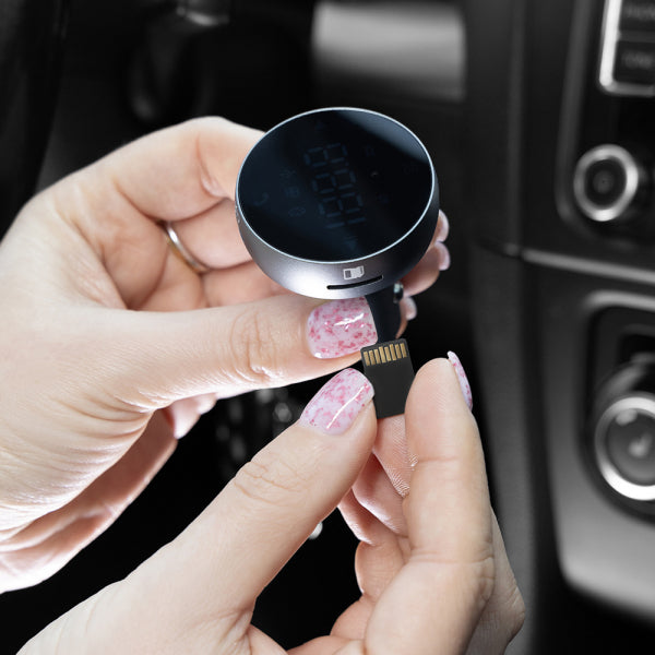 Proove Bluetooth FM Transmitter and Car Charger 1 x USB-A - 1 x USB-C - 1 x microSD, Grey FMSS30110003