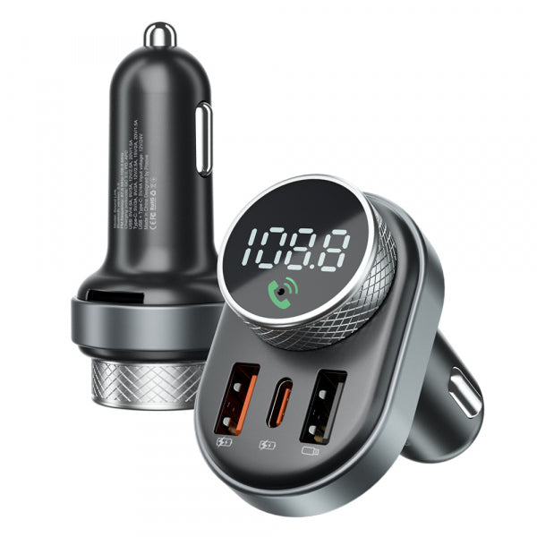 Proove Bluetooth FM Transmitter and Car Charger 2 x USB-A - 1 x USB-C - 1 x microSD, Black FMSL30110001