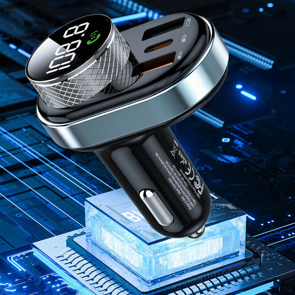 Proove Bluetooth FM Transmitter and Car Charger 2 x USB-A - 1 x USB-C - 1 x microSD, Black FMSL30110001