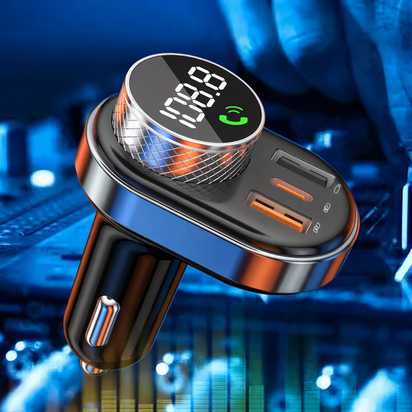 Proove Bluetooth FM Transmitter and Car Charger 2 x USB-A - 1 x USB-C - 1 x microSD, Black FMSL30110001