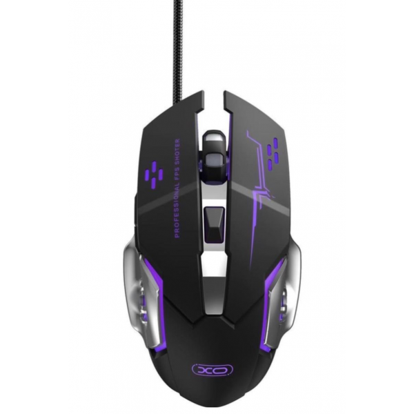 XO Design Wired Gaming Mouse M10, RGB, 3200DPI, Black