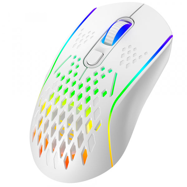 Proove Wireless Gaming Mouse Buzz, RGB, 800DPI - 4800DPI, White WMBU00022402