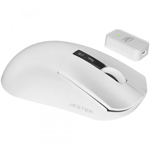 Proove Wireless Gaming Mouse Jester, 800DPI - 26000DPI, OLED Display, White WMJS00022002