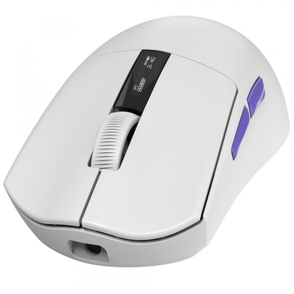 Proove Wireless Gaming Mouse Jester, 800DPI - 26000DPI, OLED Display, White WMJS00022002