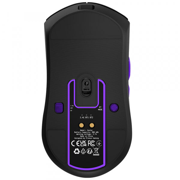 Proove Wireless Gaming Mouse Jester, 800DPI - 26000DPI, OLED Display, Black WMJS00022001