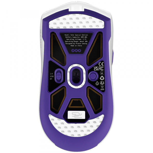 Proove Wireless Gaming Mouse Rate Special Edition, 800DPI - 12000DPI, White CMRTWRS03002