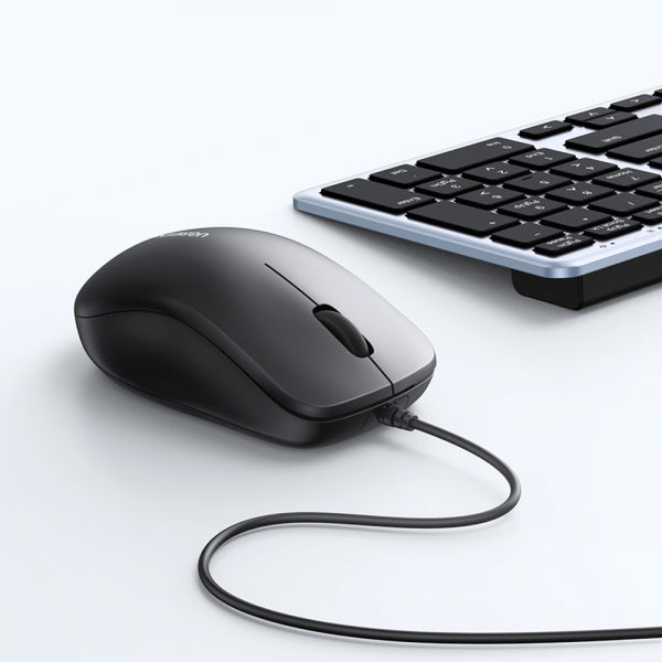 Ugreen Wired Mouse MU007, 1200DPI, 1.5m, Black