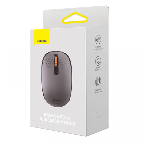 Baseus Wireless Mouse F01A, 1600DPI, Grey B01055502833-00
