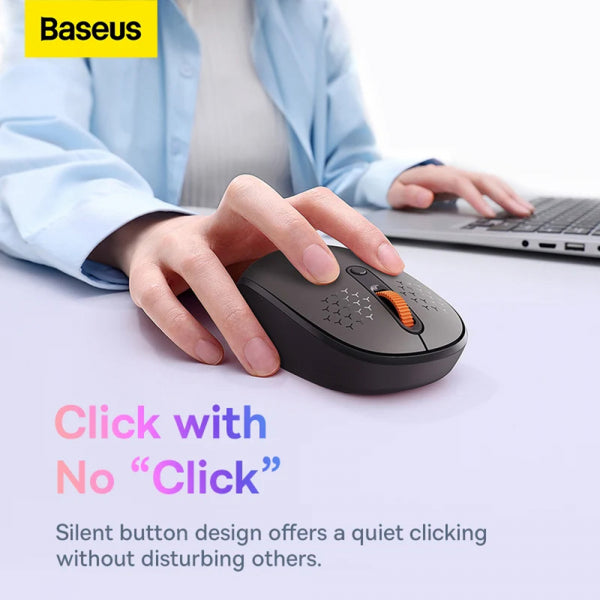 Baseus Wireless Mouse F01B Tri-Mode, 1600DPI, BT / Wi-Fi, Pink B01055503413-00