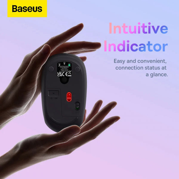 Baseus Wireless Mouse F01B Tri-Mode, 1600DPI, BT / Wi-Fi, Pink B01055503413-00