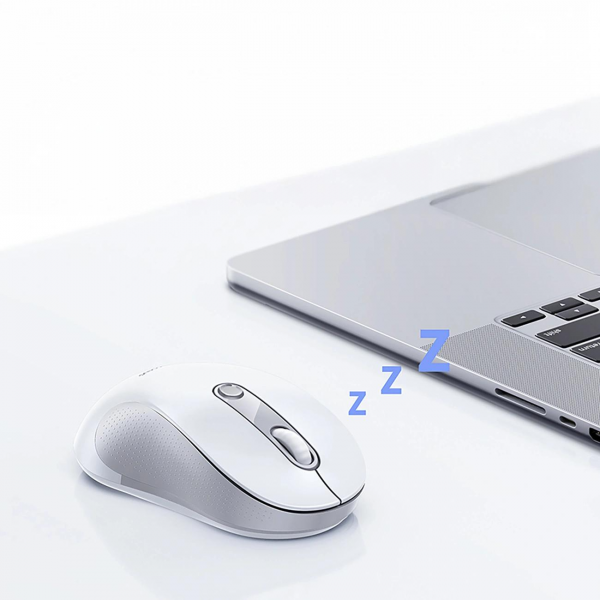 Baseus Wireless Mouse F02, 4000DPI, BT / Wi-Fi, White B0203202
