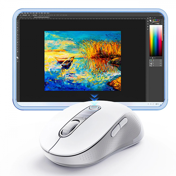 Baseus Wireless Mouse F02, 1600DPI, Wi-Fi, White B0203302