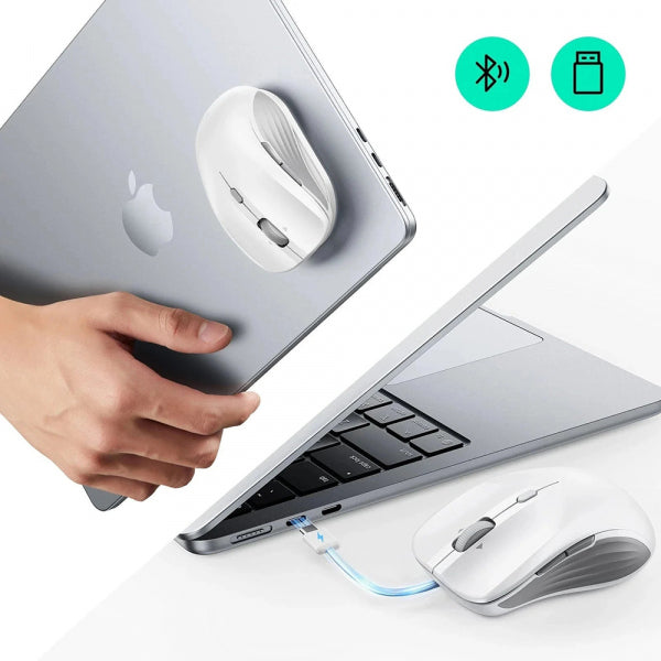 ESR Wireless Mouse MagMouse, 800DPI - 4800DPI, BT / Wi-Fi, White