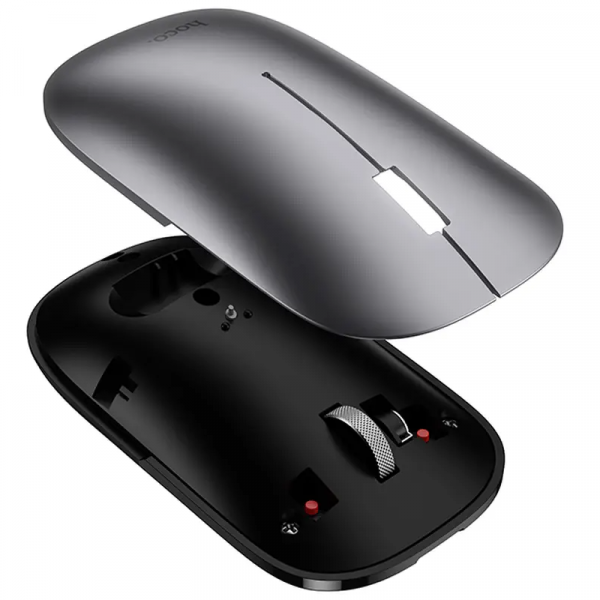 Hoco Wireless Mouse GM43, 1600DPI, BT / Wi-Fi, Grey