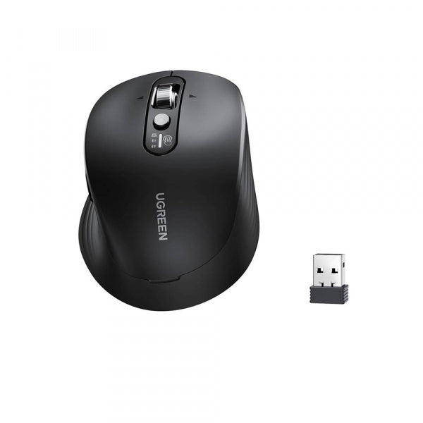 Ugreen Wireless Mouse M752 (75498B), 5000DPI, BT / Wi-Fi, Black