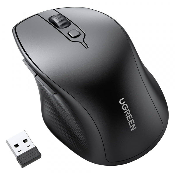Ugreen Wireless Mouse MU101, 4000DPI, BT / Wi-Fi, Black