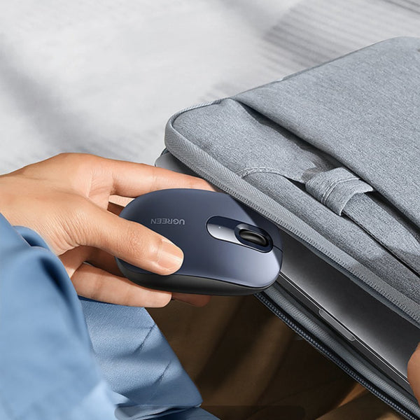Ugreen Wireless Mouse MU105, 2400DPI, Dark Blue