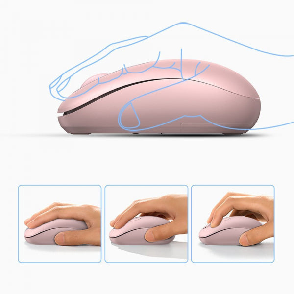 Ugreen Wireless Mouse MU105, 2400DPI, Pink