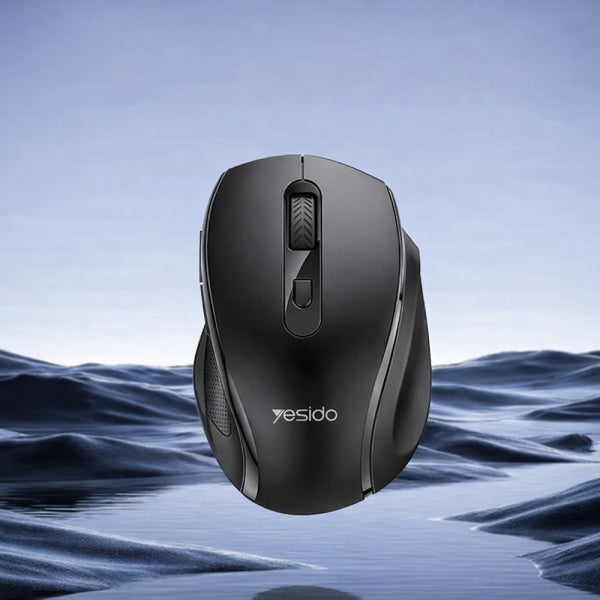 Yesido Wireless Mouse KB45, 800DPI - 1600DPI, Black