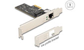 Delock PCI Express x1 Karte zu 1 x RJ45 5 Gigabit LAN RTL8126