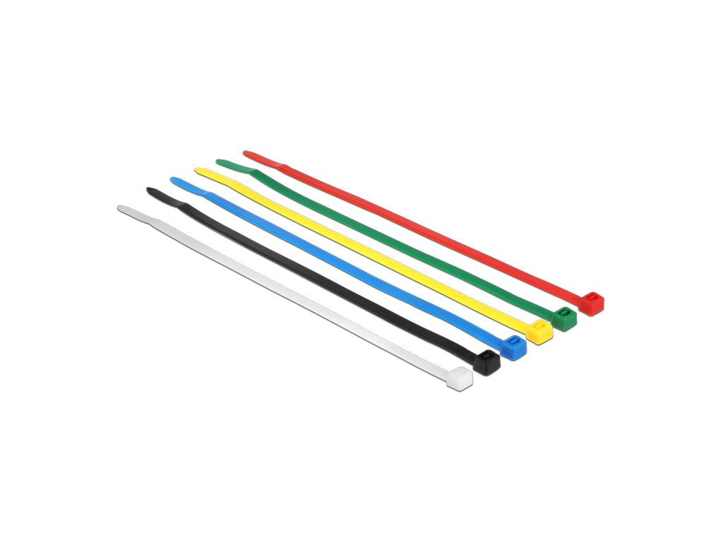 Delock Kabelbinder farbig L 200 x B 3,6 mm 100 Stück
