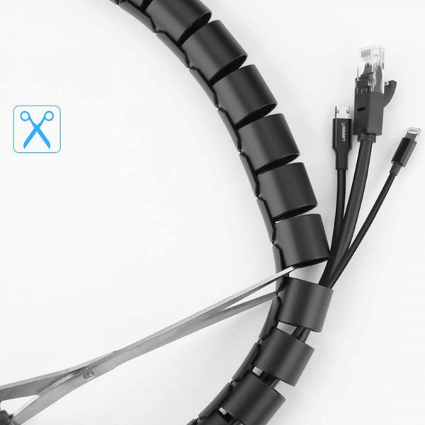 Ugreen Cable Organizer LP121, 25mm, 1.5m, Black